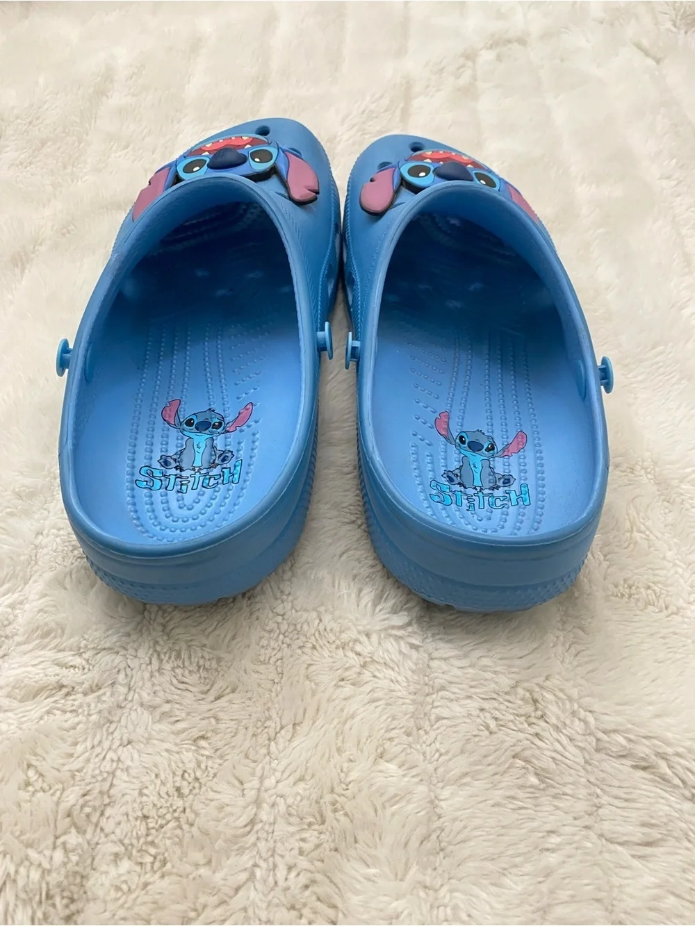 CROCS Light Blue Stitch Clog Men Size 9 Woman 11